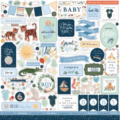 Echo Park Welcome Baby Boy Sticker - Element Sticker